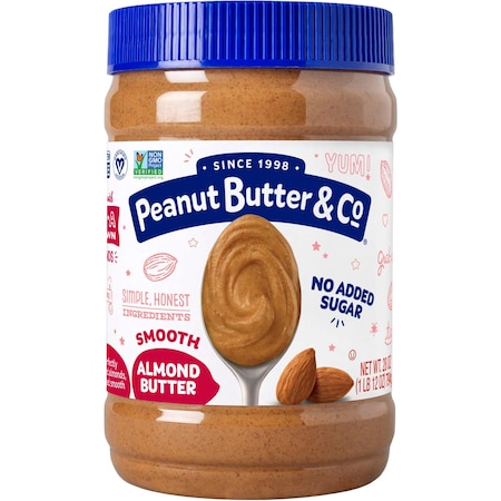 Peanut Butter & Co No Sugar Added All Natural Almond Butter 28 oz., PK6 15012002